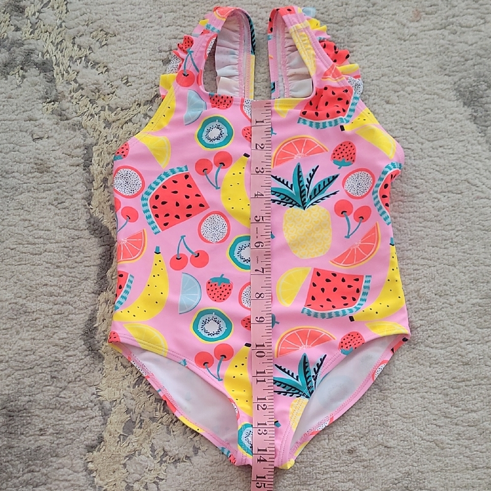 Kavkas Colorful Kids Swimwear with Fruit Print Size 4t - Picture 2 of 6